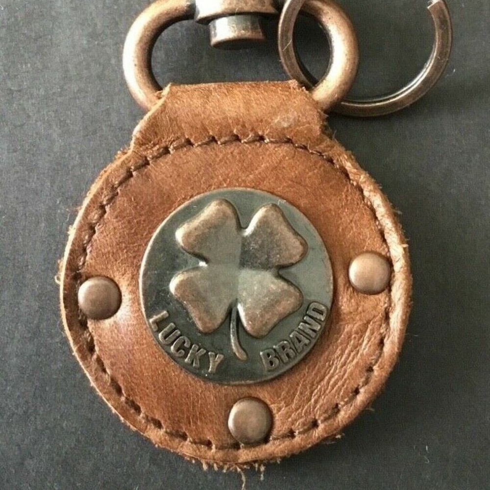 Lucky Brand Leather Keychain